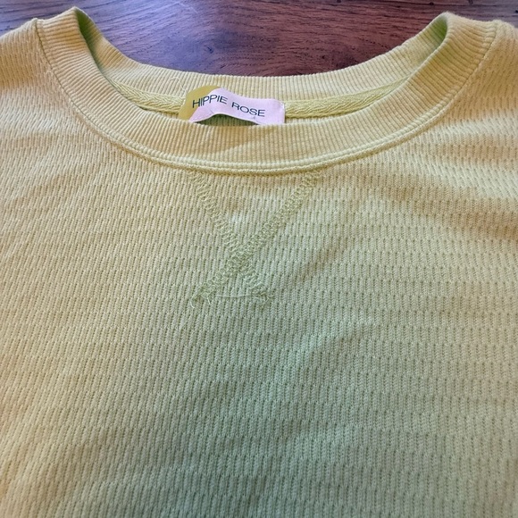 Hippie Rose Lime Green Sweatershirt - Picture 8 of 11